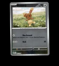 Buneary – 083/094 – Phantasmal Flames – Reverse Holo Near Mint Pokemon Card TCG - Image 1