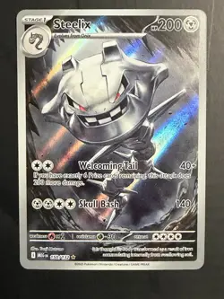 Steelix 150/132 Mega Evolution Pokemon TCG Card Near Mint Condition - Image 1