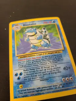 Blastoise Base Set 1999 Unlimited Rare Holo Pokemon Card 2/102 EX - Image 3