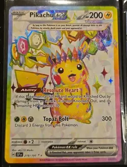 Surging Sparks Rare PIKACHU EX #57 & #219 2-Card Lot Near Mint Nm+ Pokemon TcG - Image 2