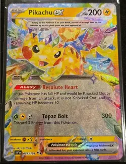 Surging Sparks Rare PIKACHU EX #57 & #219 2-Card Lot Near Mint Nm+ Pokemon TcG - Image 3