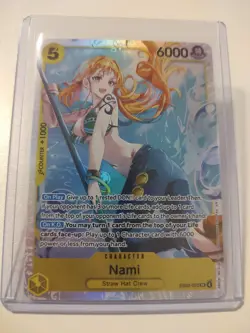 Nami EB03-053 SR Foil English One Piece TCG Card Near Mint - Image 1