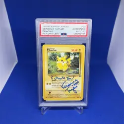 1999 Pokemon Jungle Pikachu #60 Veronica Taylor Signed Card PSA/DNA 10 Autograph - Image 4