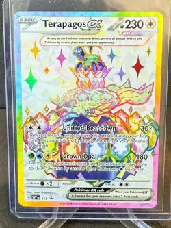 Terapagos EX 165 Pokemon Card - Black Star Promo Full Art - NM - Image 1