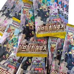 100 Packs Pokemon Card Korean Eevee Heroes S6a Booster Pack Bulk Lot Bundle - Image 1