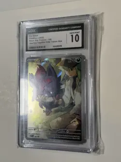 N's Zorua 189 Sv: Scarlet & Violet Black Star Promo Card Holo CGC 10 - Image 3