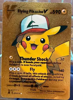 Pokemon Gold Cards(101) – Gold Foil Novelty Cards – Pikachu, Charizard, VMAX - Image 4