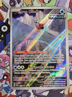 Iron Bundle SVP 066 Scarlet & Violet Promo Ultra Rare Holo Card NM black star - Image 1