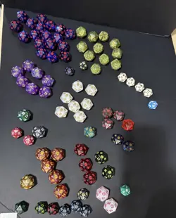 MTG Magic the Gathering 20 Sided Dice D20 Spindown Life Counter x87 Old Sets - Image 2