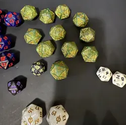 MTG Magic the Gathering 20 Sided Dice D20 Spindown Life Counter x87 Old Sets - Image 4