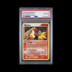 Pokemon Blaziken Holo EX Battle Stadium 2004 #3 PSA 10 GEM MT New Cert *Pop 12* - Image 1