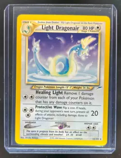 2002 Pokemon Neo Destiny Light Dragonair #22/105 - Image 1