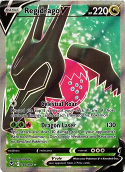 Pokemon TCG Regidrago V (Full Art) 183/195 Ultra Rare Holo NM - Image 1