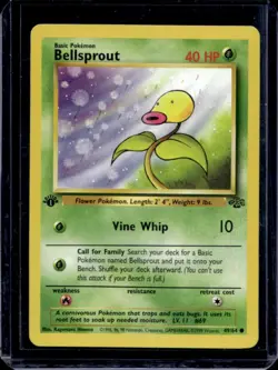 1999 Pokemon Jungle 1st Edition Bellsprout #49/64 - Image 1