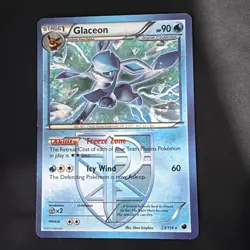 Glaceon 23/116 Rare Non-Holo Plasma Freeze Pokemon Card - Image 1