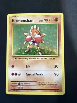 Hitmonchan 62/108 - Holo Rare - XY Evolutions - Pokemon TCG - NM - Image 1