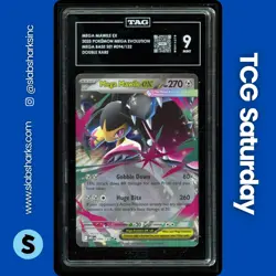 2025 POKEMON MEGA EVOLUTION #094/132 MAWILE EX DOUBLE RARE TAG 9 - Image 1