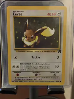 Pokemon Eevee 55/82 Team Rocket Regular LP/MP - Image 1