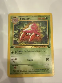 1999 Pokemon Jungle 1st Edition Parasect - Image 1