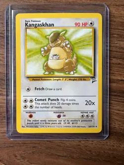 Kangaskhan 26/130 Base Set 2 Non Holo Rare Pokemon TCG English Vintage WOTC 2000 - Image 1