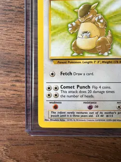 Kangaskhan 26/130 Base Set 2 Non Holo Rare Pokemon TCG English Vintage WOTC 2000 - Image 4