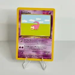 Slowpoke 1st Edition Fossil Set 55/62 Pokemon TCG Vintage WOTC 1999 LP - Image 1