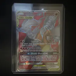 Pokemon Reshiram & Charizard GX 194/214 Ultra Rare Full Art Holo - Image 1