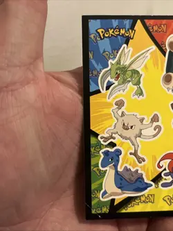 1999 Topps Blue Pokemon Movie Edition Sticker Snorlax Scyther Lapras Clefairy - Image 2