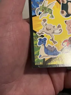 1999 Topps Blue Pokemon Movie Edition Sticker Snorlax Scyther Lapras Clefairy - Image 3