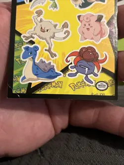 1999 Topps Blue Pokemon Movie Edition Sticker Snorlax Scyther Lapras Clefairy - Image 4