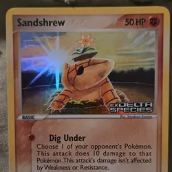 Pokemon Sandshrew 82/113 EX Delta Species Reverse Holo Common Basic 50HP English - Image 1