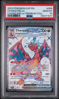 2023 POKEMON SVP PROMO CHARIZARD EX PREMIUM COLLECTION #056 CHARIZARD EX PSA 10 - Image 1