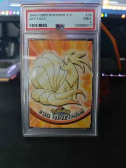 GRADED PSA 9 1999 TOPPS Pokemon T.V. Ninetails #38 - Image 1