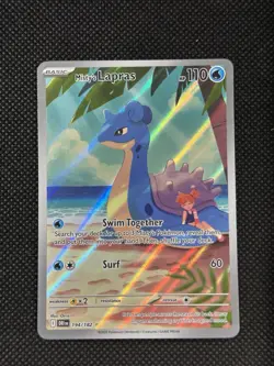 Pokemon Misty’s Lapras 194/182 Destined Rivals Full Art Illustration Rare NM - Image 1