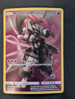 Armored Mewtwo SM228 2019 Sun And Moon Holo Pokemon - Image 1