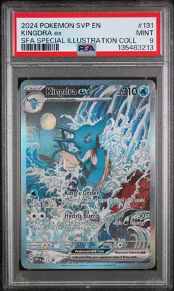 2024 POKEMON SVP PROMO SPECIAL ILLUSTRATION COLLECTION #131 KINGDRA EX PSA 9 - Image 1
