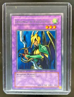 2002 Yu-Gi-Oh Legend of Blue Eyes 1st Edit Dragoness the Wicked Knight LOB-086 - Image 1