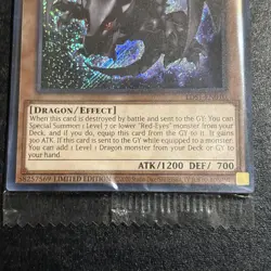 Yugioh Red-Eyes Baby Dragon LDS1-EN010 Secret Rare Limited Edition NM - Image 3