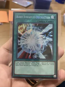 Burst Stream of Destruction LCKC-EN025 Unlimited Secret Rare NM +Bonus FREESHIP! - Image 1
