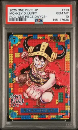 2025 ONE PIECE JPN PREMIUM COLLECTION ONE PIECE DAY'25 MONKEY D LUFFY PSA 10 - Image 1
