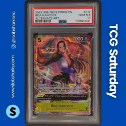 2025 ONE PIEC PRB02 PREM. BOOSTER THE BEST #PRB02-017 BOA HANCOCK ALT ART PSA 10 - Image 1