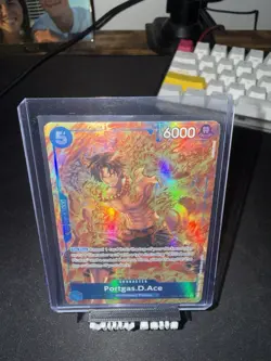 One Piece TCG Portgas D. Ace OP08-052 ALT ART RARE - Image 1