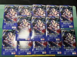 One Piece TCG The Azure Sea’s Seven OP-14 Sleeved Booster Pack Lot Of 13 Sealed - Image 1