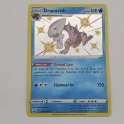 Pokemon Card Dracovish SV036/SV122 Shining Fates Shiny - LP TCG - Image 1