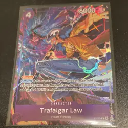 Trafalgar Law P-003 Foil Blocker Character Card 6000 Power 4 Cost One Piece - Image 1