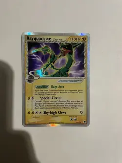 Rayquaza ex δ 97/101 EX Dragon Frontiers Ultra Rare Holo Pokemon Card DMG - Image 1