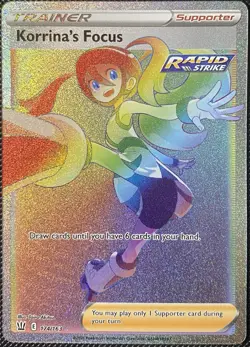 Korrina's Focus (Secret) 174/163 Swsh05: Battle Styles Holo - Pokemon Card - Image 1
