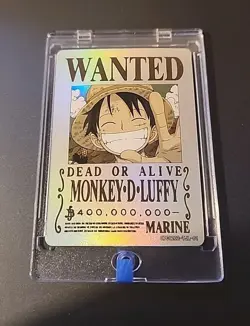 🔥One Piece Monkey D. Luffy Holofoil Wanted Poster Trading Card OPC1202-TJL-01🔥 - Image 3