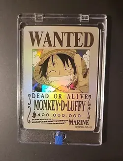 🔥One Piece Monkey D. Luffy Holofoil Wanted Poster Trading Card OPC1202-TJL-01🔥 - Image 5