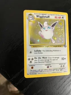 Pokemon Wigglytuff 16/64 Jungle Holo Rare 80 HP Unlimited Card (English) - Image 2
